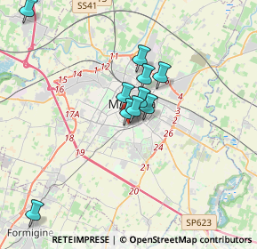 Mappa Viale Don G. Minzoni, 41125 Modena MO, Italia (3.46455)