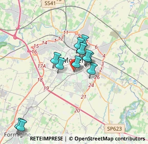 Mappa Viale Don G. Minzoni, 41125 Modena MO, Italia (3.31385)