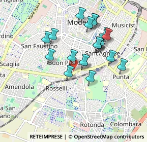 Mappa Viale Don G. Minzoni, 41125 Modena MO, Italia (0.822)