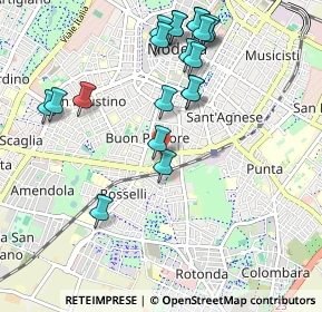 Mappa Viale Don G. Minzoni, 41125 Modena MO, Italia (1.078)