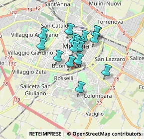 Mappa Viale Don G. Minzoni, 41125 Modena MO, Italia (1.30941)