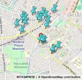 Mappa Via E. Feliciani, 41125 Modena MO, Italia (0.4525)