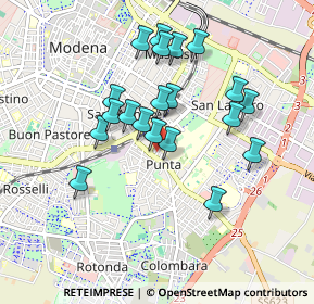 Mappa Via E. Feliciani, 41125 Modena MO, Italia (0.813)