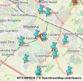 Mappa Via E. Feliciani, 41125 Modena MO, Italia (2.50643)