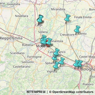 Mappa Via Sibelius, 41122 Modena MO, Italia (14.708)