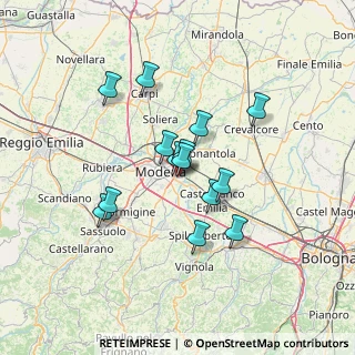 Mappa Via Sibelius, 41122 Modena MO, Italia (11.07571)