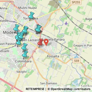Mappa Via Sibelius, 41122 Modena MO, Italia (2.22643)