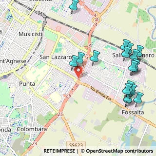 Mappa Via Emilia Est, 41122 Modena MO, Italia (1.33667)