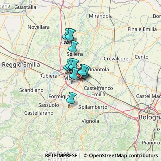 Mappa Via Emilia Est, 41122 Modena MO, Italia (7.83462)