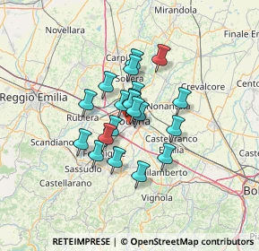 Mappa Via Adria, 41125 Modena MO, Italia (8.9525)