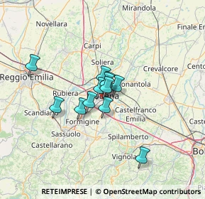 Mappa Via Adria, 41125 Modena MO, Italia (8.22333)