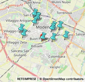 Mappa Via Adria, 41125 Modena MO, Italia (1.5875)