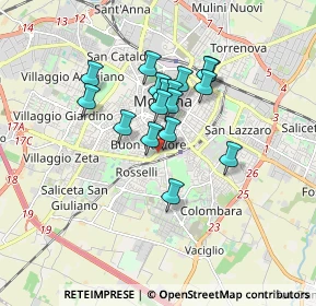 Mappa Via Adria, 41125 Modena MO, Italia (1.30412)