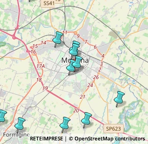 Mappa Via Adria, 41125 Modena MO, Italia (5.83)