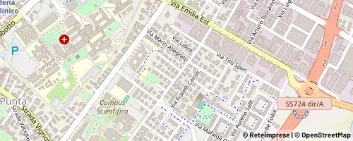 Mappa Módena