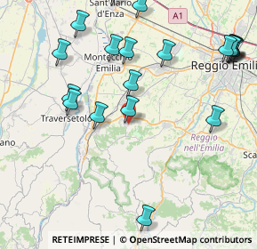 Mappa Via San Francesco, 42020 Quattro Castella RE, Italia (10.286)