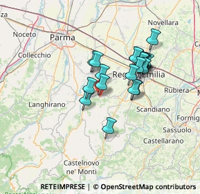 Mappa Via San Francesco, 42020 Quattro Castella RE, Italia (11.031)