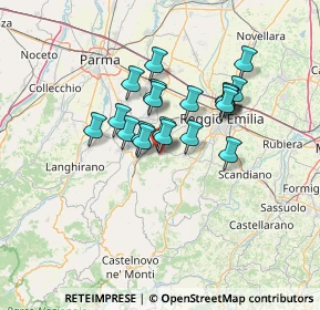 Mappa Via San Francesco, 42020 Quattro Castella RE, Italia (10.15)
