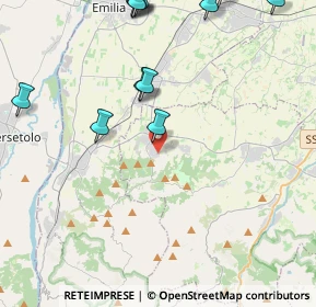 Mappa Via San Francesco, 42020 Quattro Castella RE, Italia (5.57833)