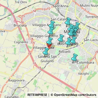 Mappa Via Carlo Forlanini, 41126 Modena MO, Italia (1.82533)