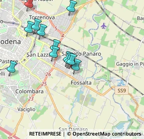 Mappa Via J.S. Bach, 41122 Modena MO, Italia (2.09692)