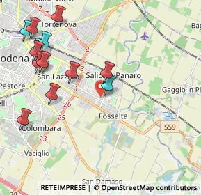 Mappa Via J.S. Bach, 41122 Modena MO, Italia (2.46692)