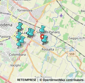 Mappa Via J.S. Bach, 41122 Modena MO, Italia (1.53364)