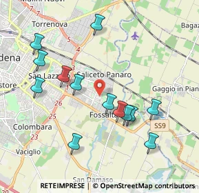 Mappa Via Riccardo Wagner, 41122 Modena MO, Italia (2.02231)
