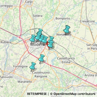 Mappa Via Riccardo Wagner, 41122 Modena MO, Italia (5.02583)