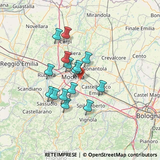 Mappa Via degli Scarlatti, 41122 Modena MO, Italia (11.784)