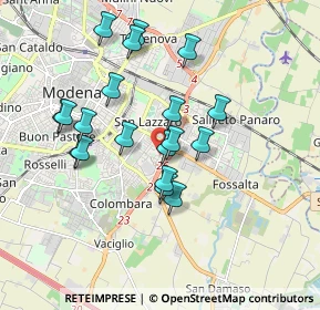 Mappa Via Aurelio Saffi, 41125 Modena MO, Italia (1.66368)