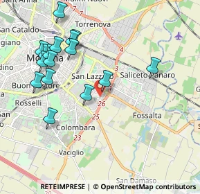 Mappa Via Aurelio Saffi, 41125 Modena MO, Italia (2.17313)