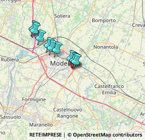 Mappa Via Aurelio Saffi, 41125 Modena MO, Italia (5.69)