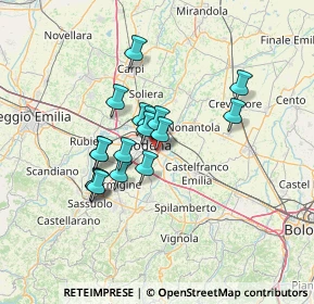 Mappa Via Aurelio Saffi, 41125 Modena MO, Italia (10.56882)