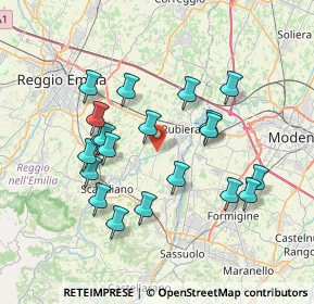 Mappa 42122 Corticella RE, Italia (7.011)