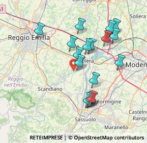 Mappa Via Madonna di Corticella, 42122 Corticella RE, Italia (7.21471)