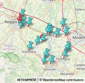 Mappa Via Madonna di Corticella, 42122 Corticella RE, Italia (7.2215)