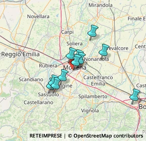 Mappa Via Gian Lorenzo Bernini, 41125 Modena MO, Italia (10.39909)