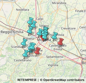 Mappa Via Gian Lorenzo Bernini, 41125 Modena MO, Italia (9.47353)