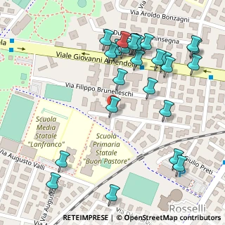 Mappa Via Gian Lorenzo Bernini, 41125 Modena MO, Italia (0.136)