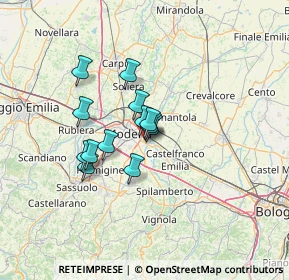 Mappa Via marinuzzi, 41122 Modena MO, Italia (9.16462)