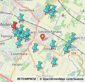 Mappa Via marinuzzi, 41122 Modena MO, Italia (2.281)