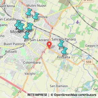 Mappa SS 9, 41126 Modena MO, Italia (2.56636)