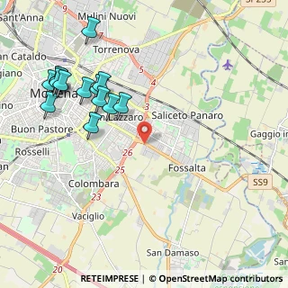 Mappa SS 9, 41126 Modena MO, Italia (2.42214)