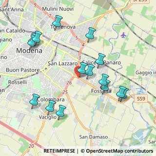 Mappa SS 9, 41126 Modena MO, Italia (2.19)