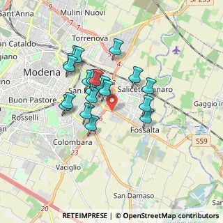 Mappa SS 9, 41126 Modena MO, Italia (1.4555)