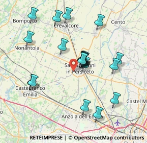 Mappa Via Maestri del Lavoro, 40017 San Giovanni in Persiceto BO, Italia (7.1345)