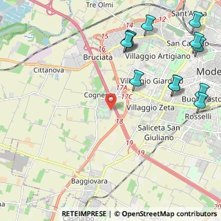 Mappa Via Umberto Tonini, 41126 Modena MO, Italia (2.95417)