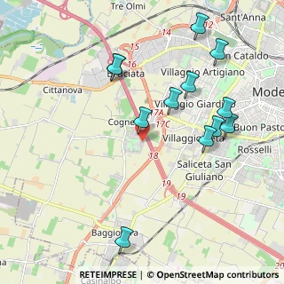 Mappa Via Umberto Tonini, 41126 Modena MO, Italia (2.20417)