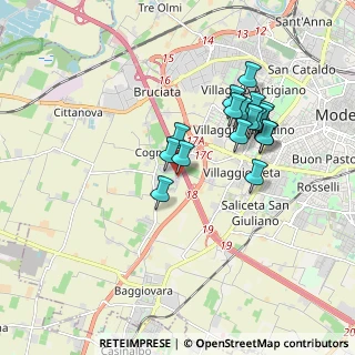 Mappa Via Umberto Tonini, 41126 Modena MO, Italia (1.63294)
